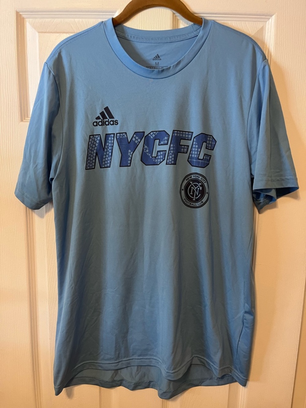 adidas Light Blue NYCFC Men's Soccer Shirt